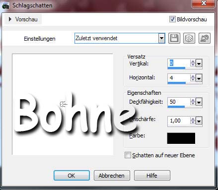 Schlagschatten